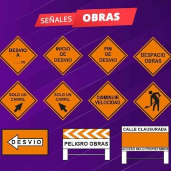 Letreros Reflectivos Para obras